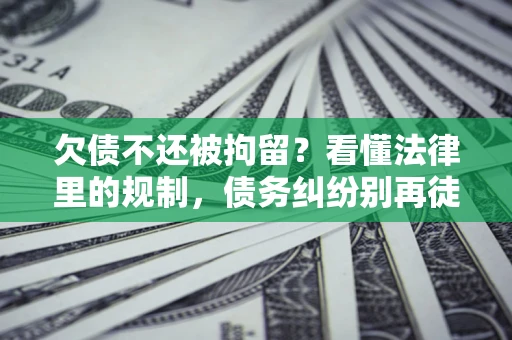 北京欠债不还被拘留？看懂法律里的规制，债务纠纷别再徒劳奔波