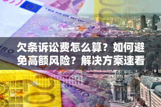 北京欠条诉讼费怎么算？如何避免高额风险？解决方案速看！