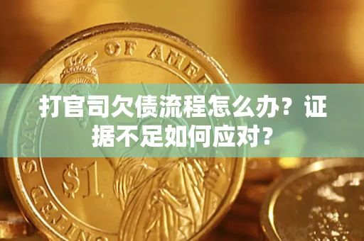 北京打官司欠债流程怎么办？证据不足如何应对？