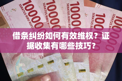 北京借条纠纷如何有效维权？证据收集有哪些技巧？
