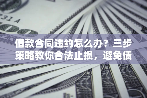 北京借款合同违约怎么办？三步策略教你合法止损，避免债务危机升级