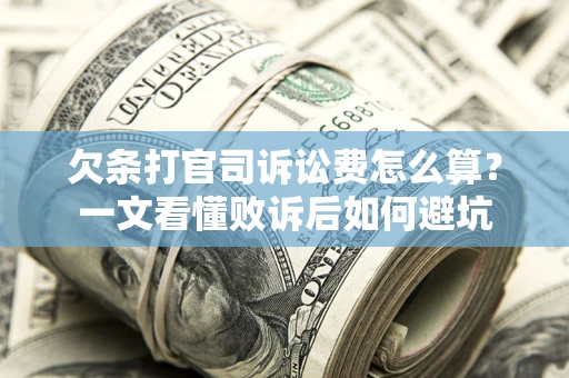 北京欠条打官司诉讼费怎么算？一文看懂败诉后如何避坑