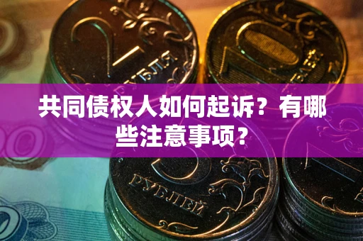 北京共同债权人如何起诉？有哪些注意事项？