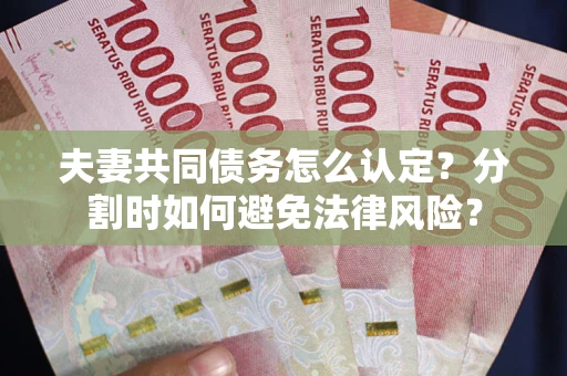 北京夫妻共同债务怎么认定？分割时如何避免法律风险？